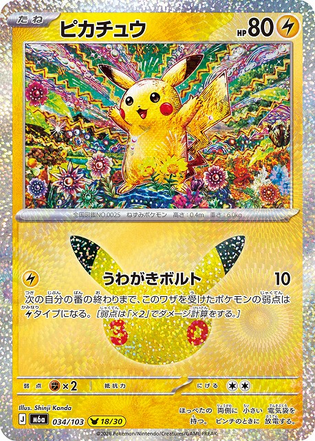 ピカチュウ 【M6a/034/103】